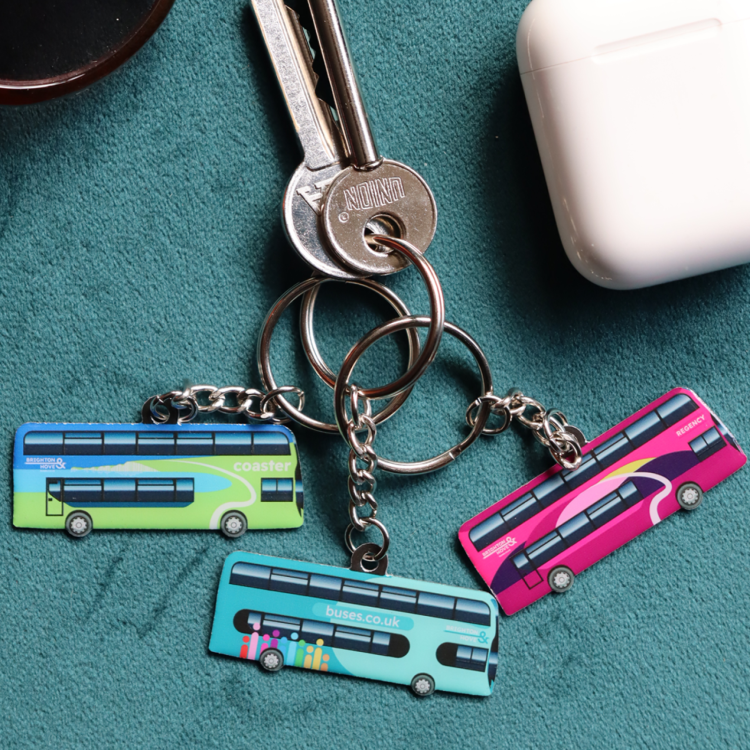Bus livery keyrings 